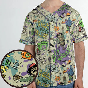 Beware You're In For A Scare Goosebumps Unisex Baseball Jersey