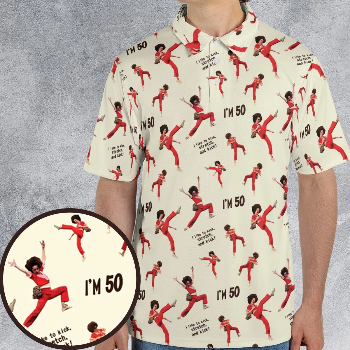 I'm 50 Sally O'Malley SNL AOP Men/Women Polo Shirt