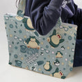 Summer Relax Snorlax Pokemon Large Tote Bag