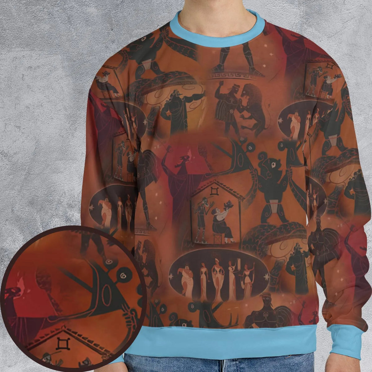 Ancient Hero Hercules 1997 Seamless All-over Print Sweatshirt