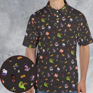 Ghostbusters Pattern AOP Men/Women Polo Shirt