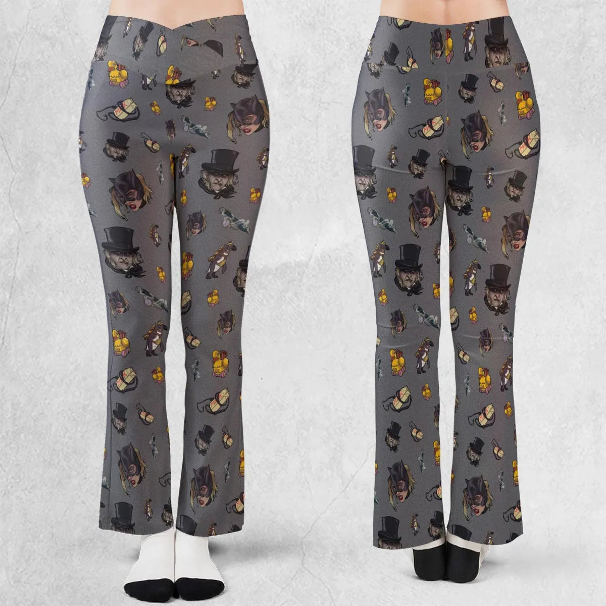 90s Returns Penguin and Catwoman Flare Leggings