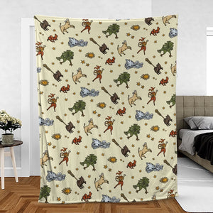 Opening Bedknobs and broomsticks Fleece Blanket