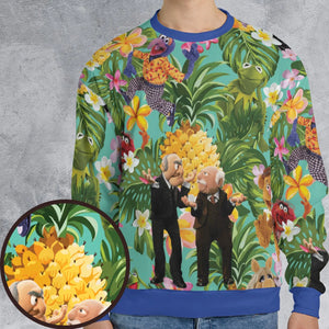 Statler And Waldorf Muppets Tropical All-over Print Sweatshirt