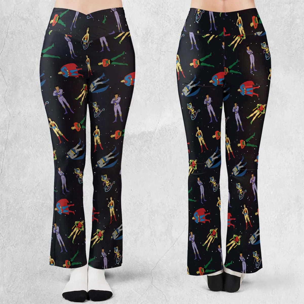 The Super Powers Team Super Friends Flare Leggings
