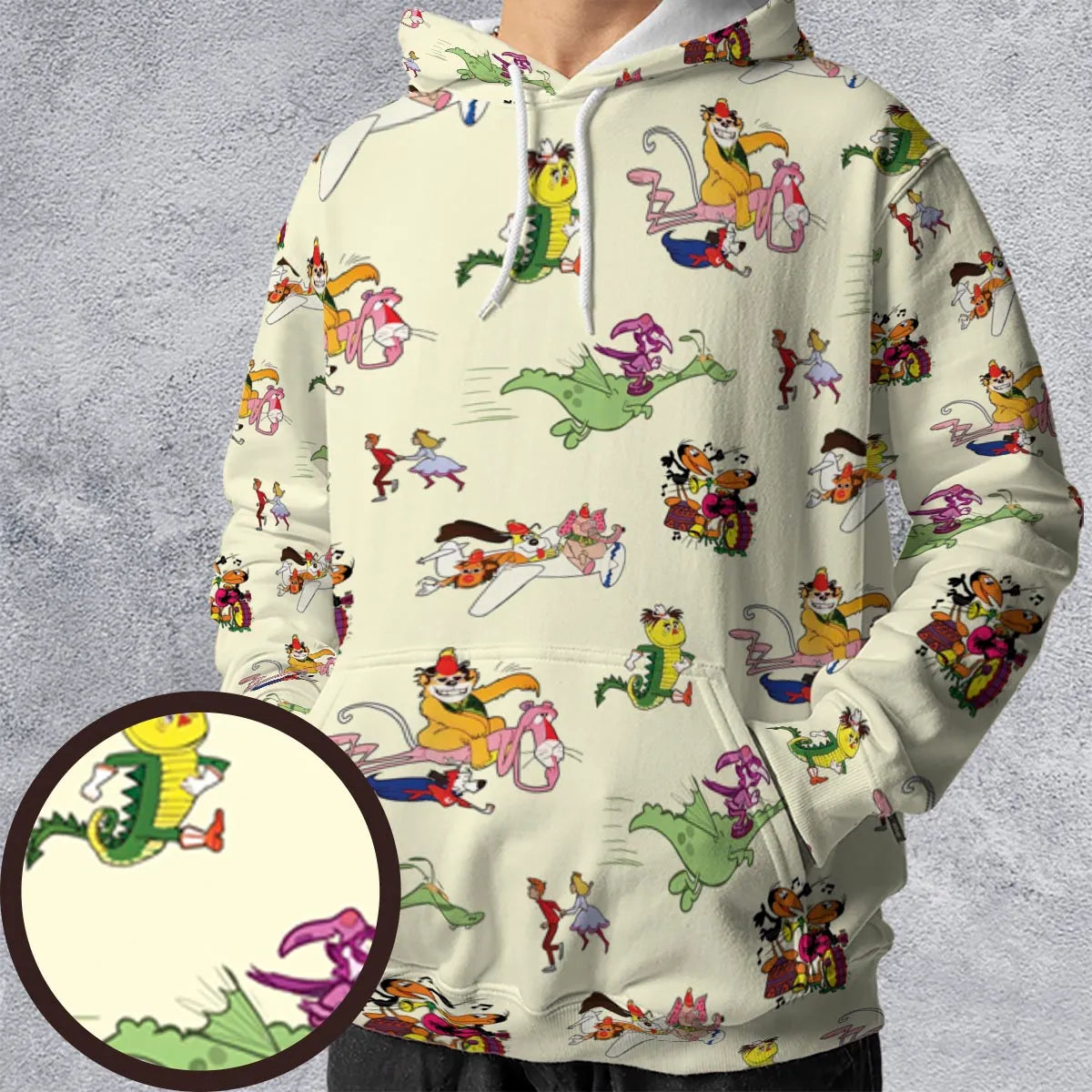 NBC Vintage Cartoon All-over Print Hoodie