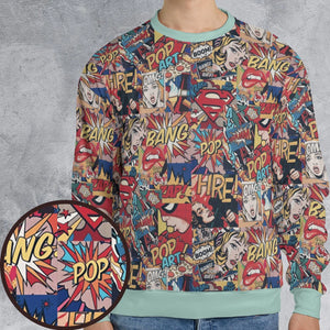 Pop Art All-over Print Sweatshirt