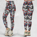 Spider Man Comic Pattern Legging