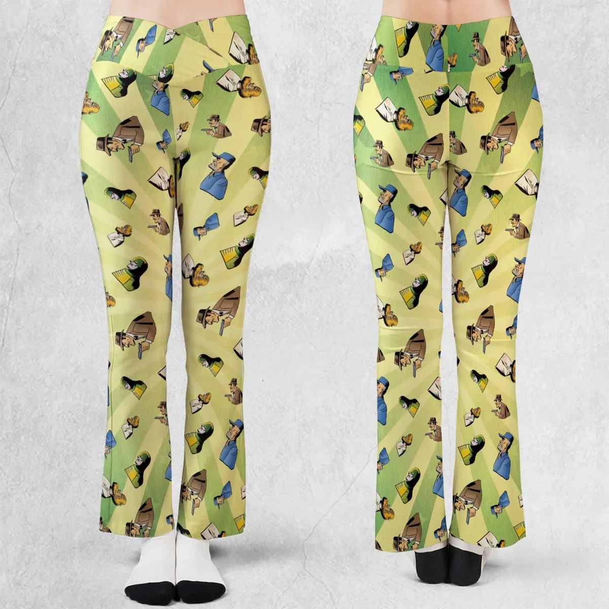 Goons Of '66 DC Comics Flare Leggings