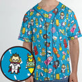 Adventure Time Characters Doodle Unisex Baseball Jersey