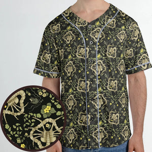 Facehugger Flower Pattern Alien Unisex Baseball Jersey