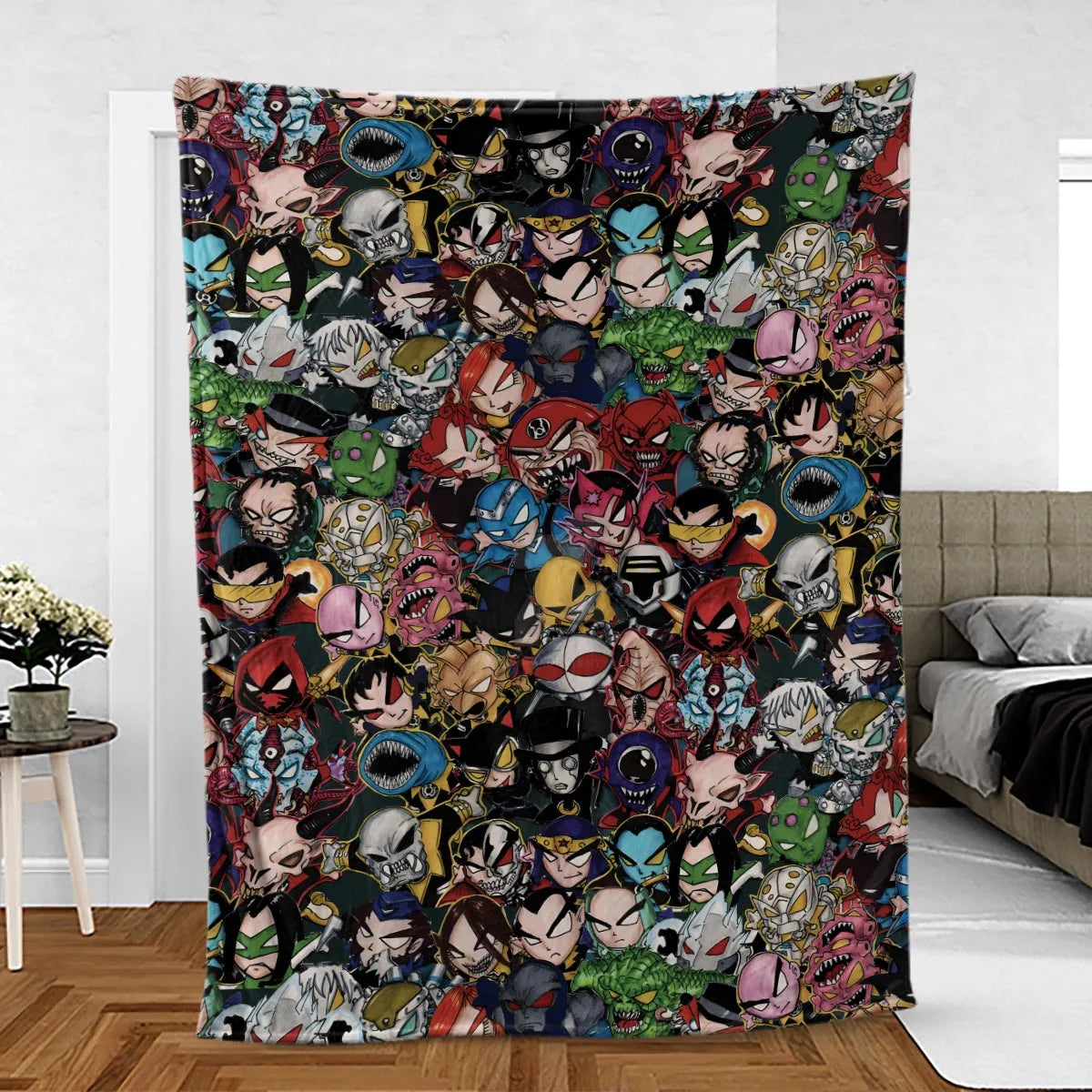 DC Villains Chibi Fleece Blanket