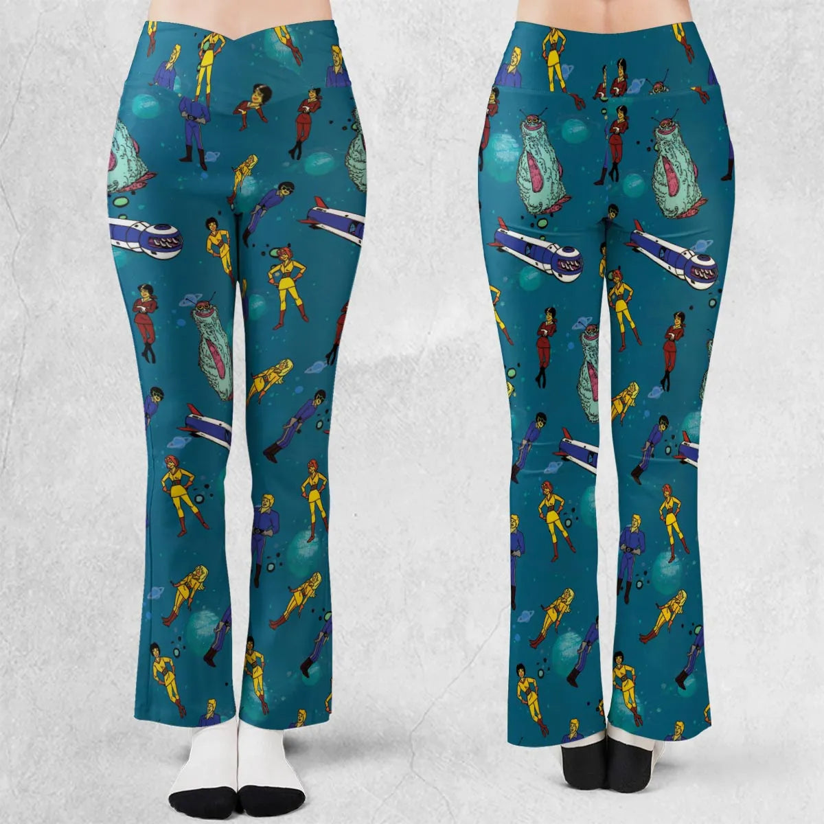Josie And The Pussy Cats in Outer Space Flare Leggings
