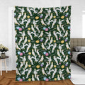 Tiki Room Showgirls Fleece Blanket