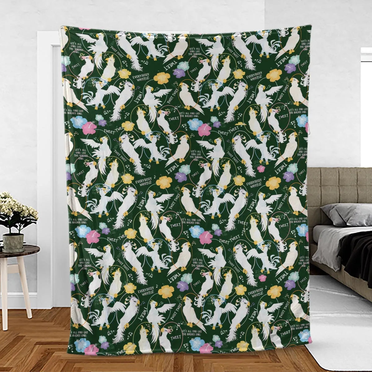 Tiki Room Showgirls Fleece Blanket