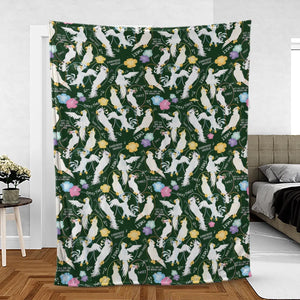 Tiki Room Showgirls Fleece Blanket