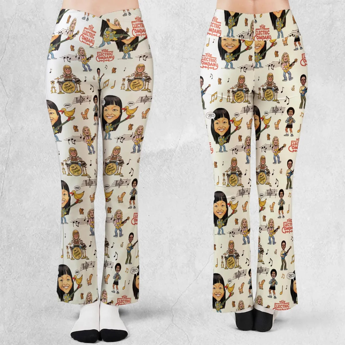 The Electric Company PBS Show Flare Leggings