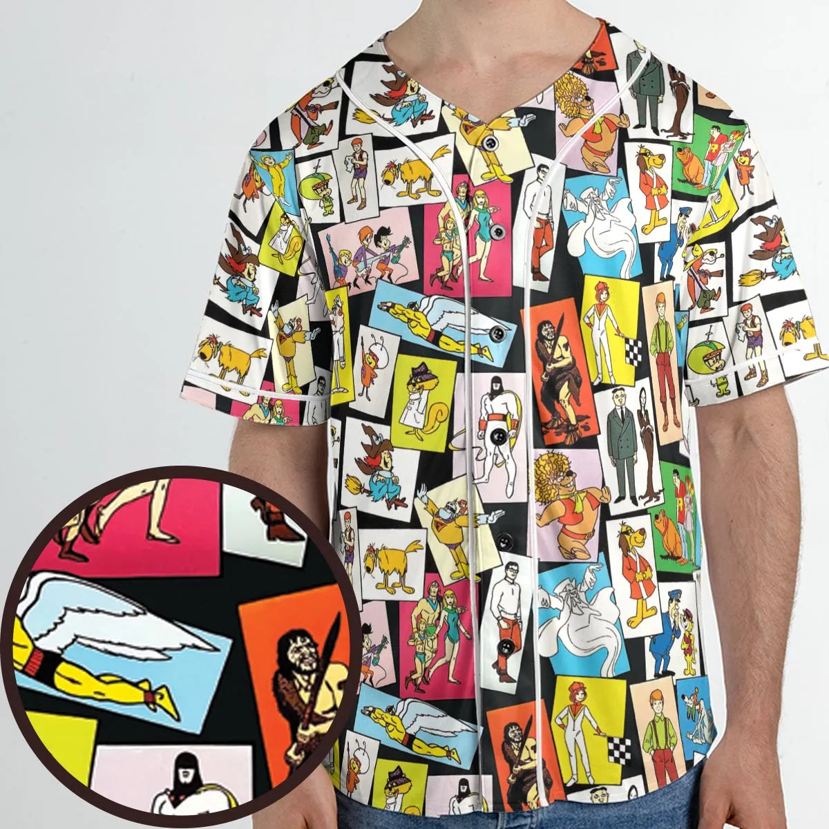 Back To The Day Old Cartoon Shows Unisex Baseball Jersey