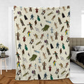 Monster Characters from Goosebumps Fleece Blanket