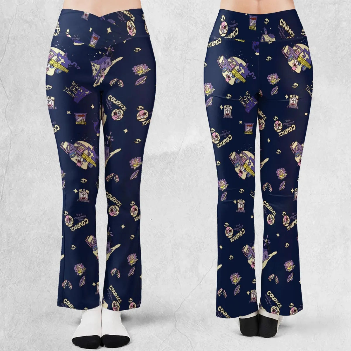 Courage the Cowardly Dog Scenic Flare Leggings
