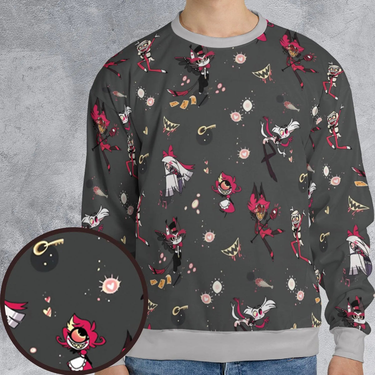 Helluva Hazbin All-over Print Sweatshirt