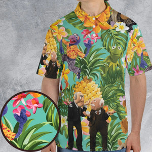 Statler And Waldorf Muppets Tropical AOP Men/Women Polo Shirt