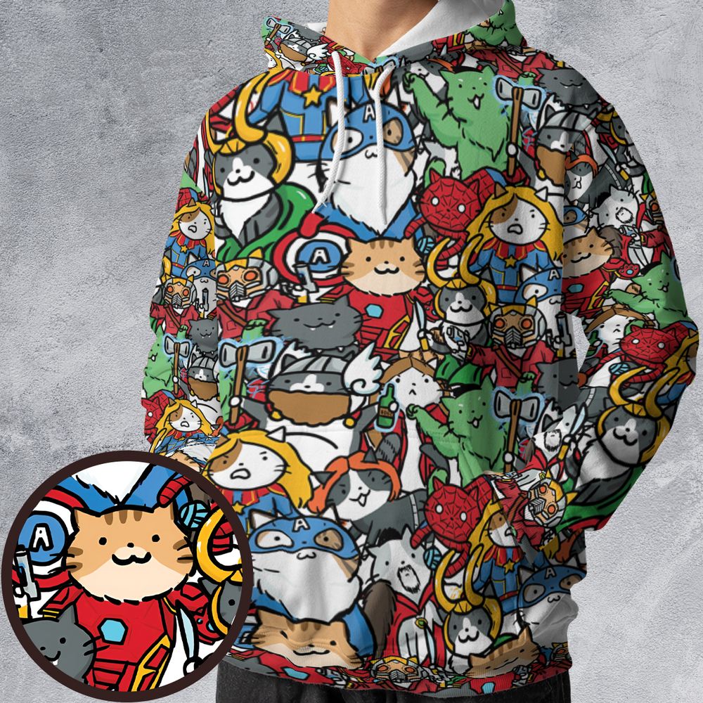 All-over Print Hoodie - FKQJB1JX -  - 1