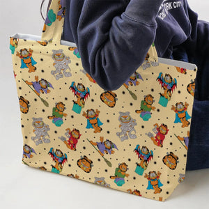 Nostalgic Cat Garfield's Halloween Adventure Large Tote Bag
