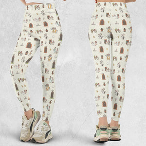 The Holy Grail Pattern Monty Python Button Down Legging