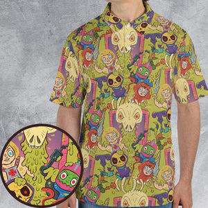 Victims of the Slime Pit He-Man and the Masters of the Universe AOP Men/Women Polo Shirt