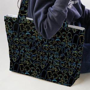 The Simpsons Neon Large Tote Bag
