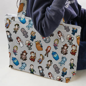 Cartoon Who Doctor Who Large Tote Bag