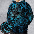 Blue Key Heart Kingdom Hearts All-over Print Hoodie