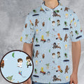 Go Fishing with Star Wars Characters AOP Men/Women Polo Shirt