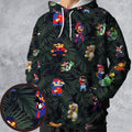 Tropical Mario Super Mario All-over Print Hoodie
