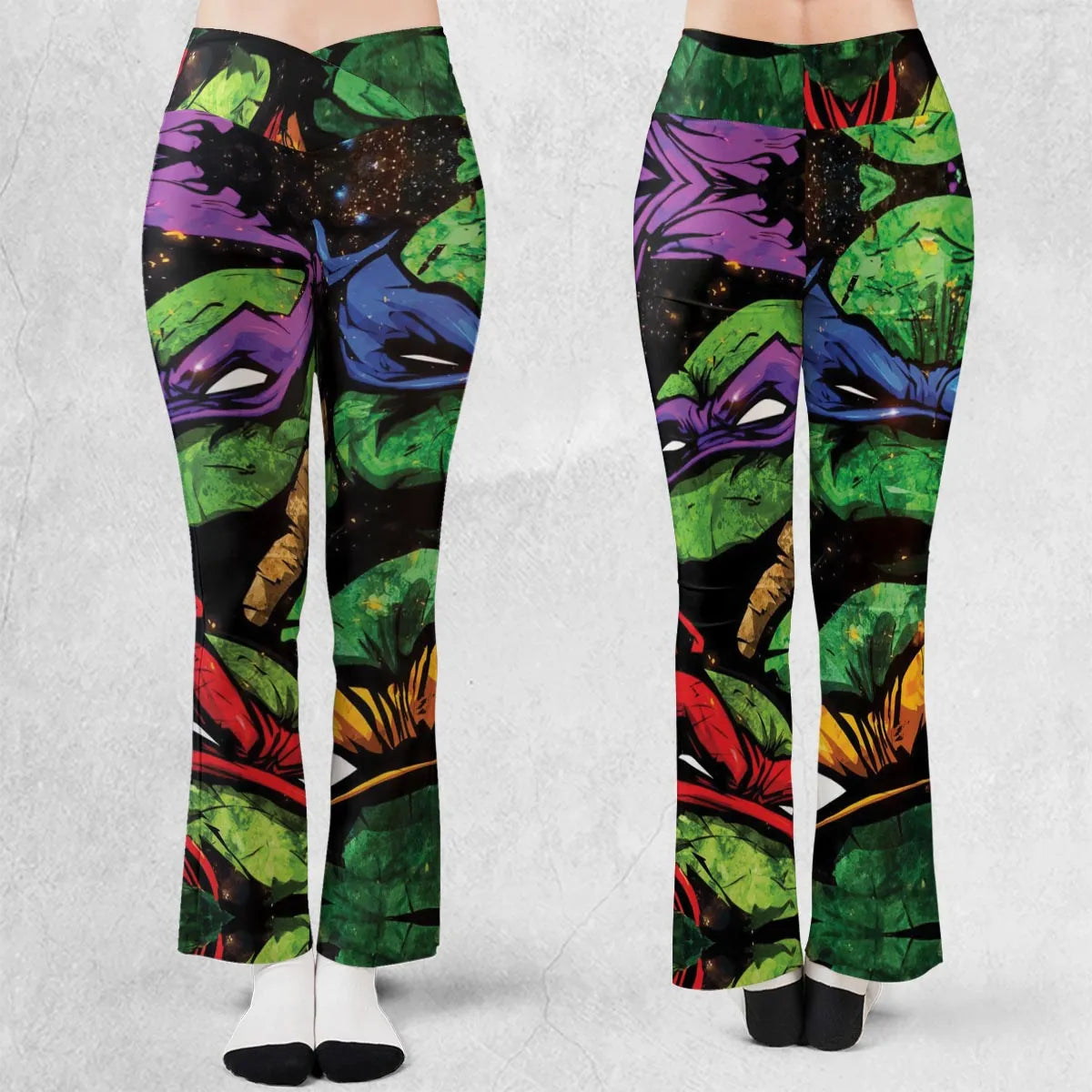 Four Ninja Turtles TMNT Flare Leggings