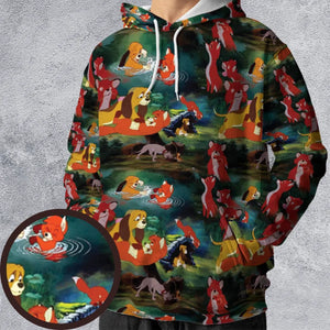 The Fox and the Hound All-over Print Hoodie