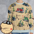 Peterbilt Semi Truck Pattern All-over Print Sweatshirt