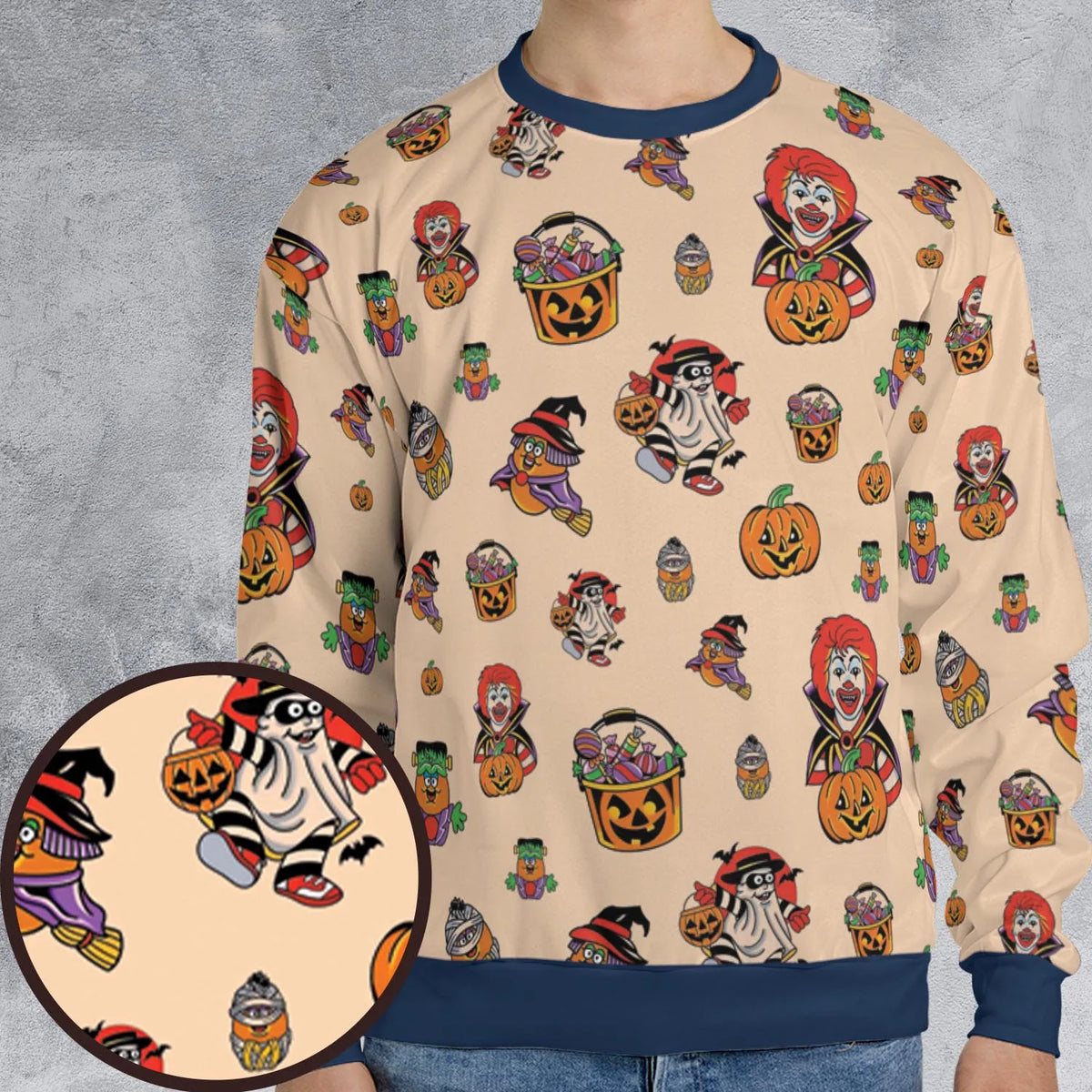 McDonaldland Halloween All-over Print Sweatshirt