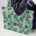 Bulbasaur Pokemon Pattern Large Tote Bag