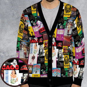 Broadway Musical Collage Cardigan