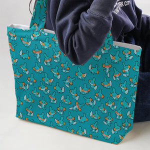 Cute Mudkips Pokemon Large Tote Bag