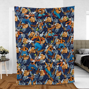 Goofy Aloha Fleece Blanket