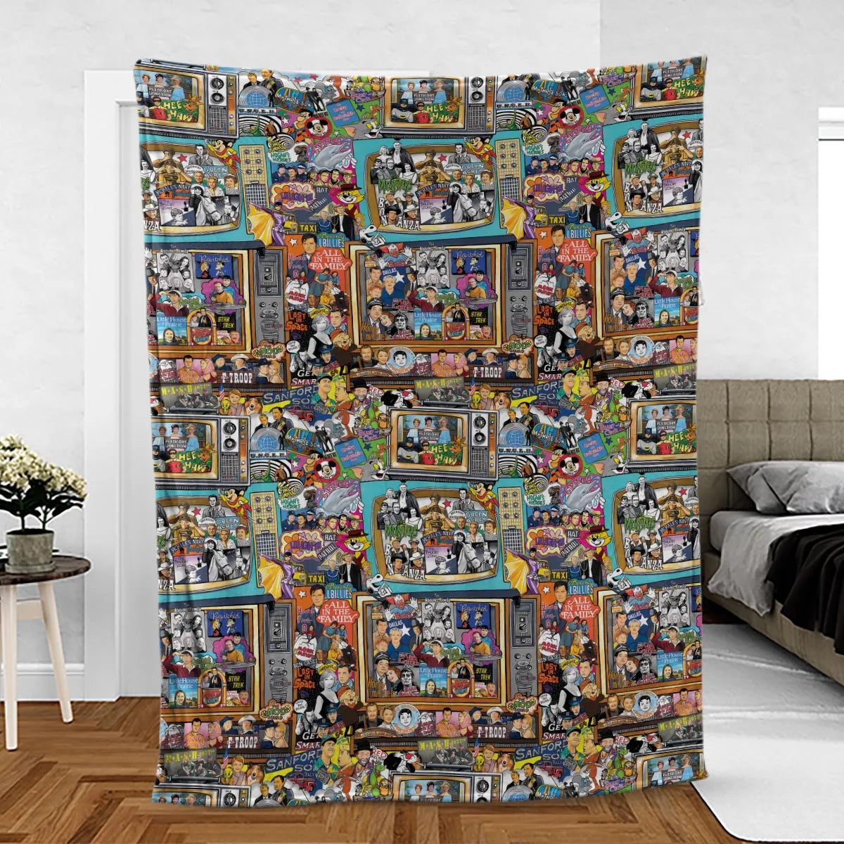 Timeless Memories of TV Fleece Blanket