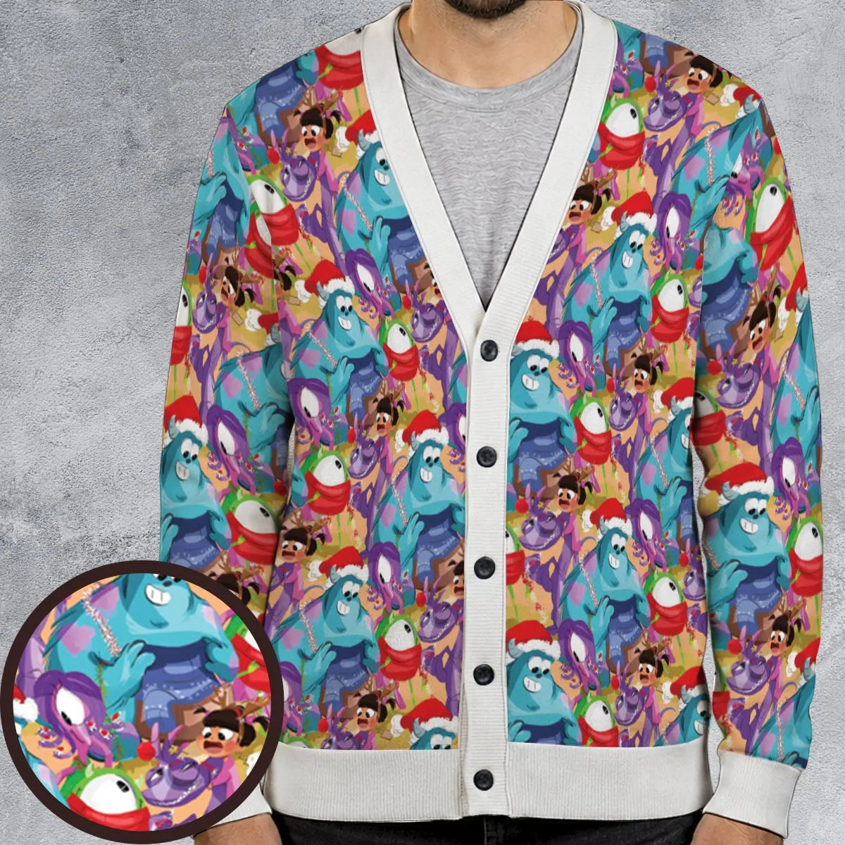Christmas Time Monster Inc Cardigan