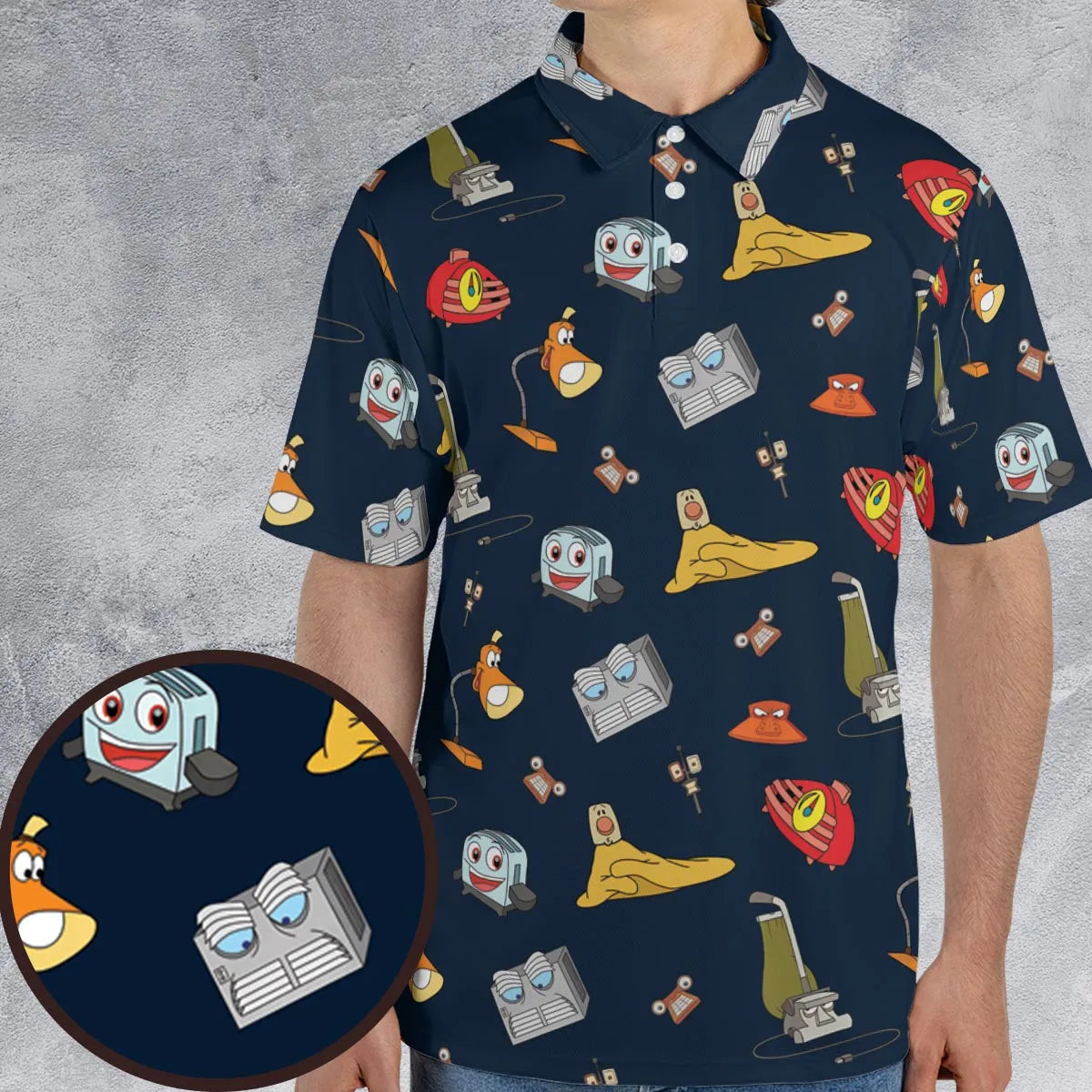 Brave Little Appliances The Brave Little Toaster AOP Men/Women Polo Shirt