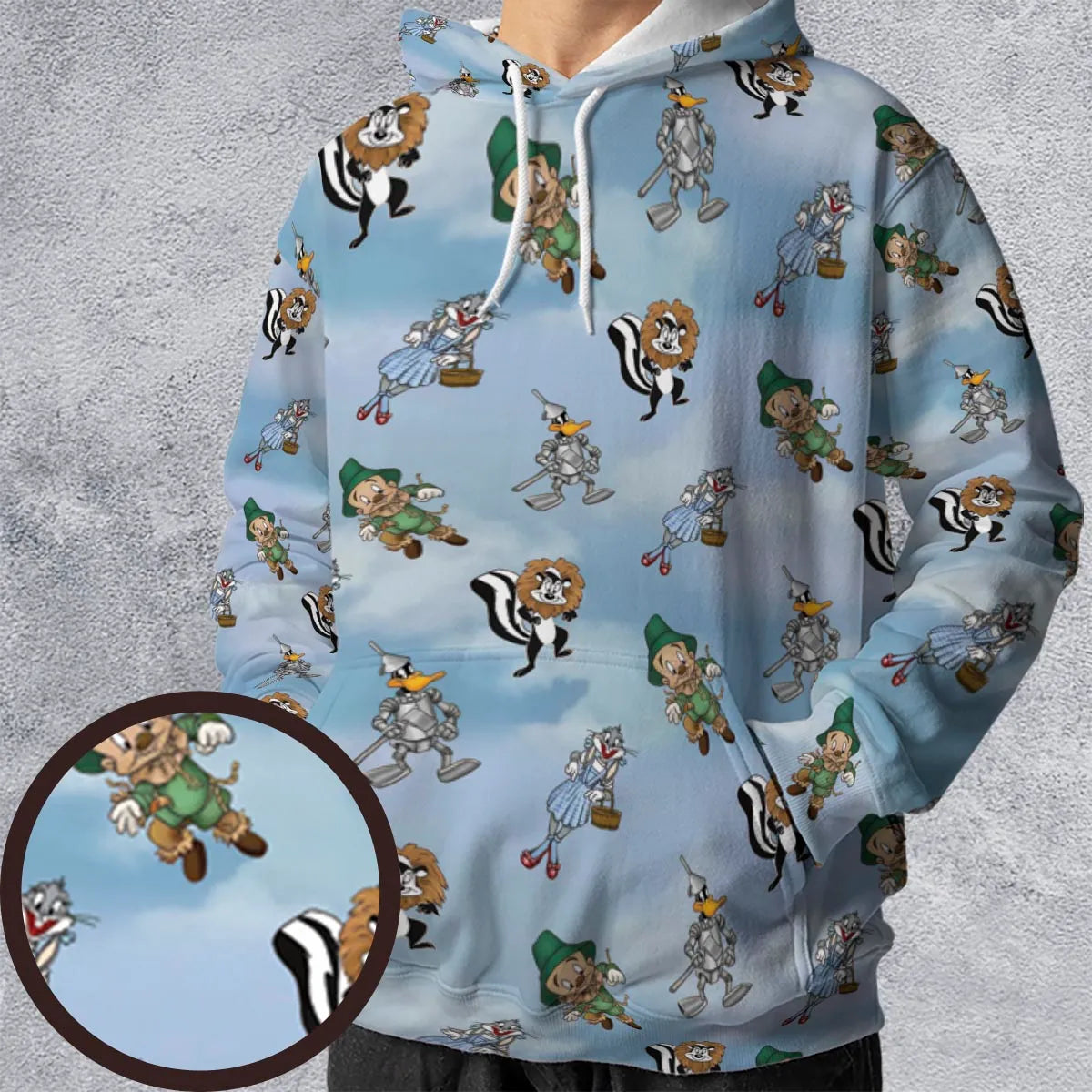 The Wizard Of Draws Looney Tunes All-over Print Hoodie