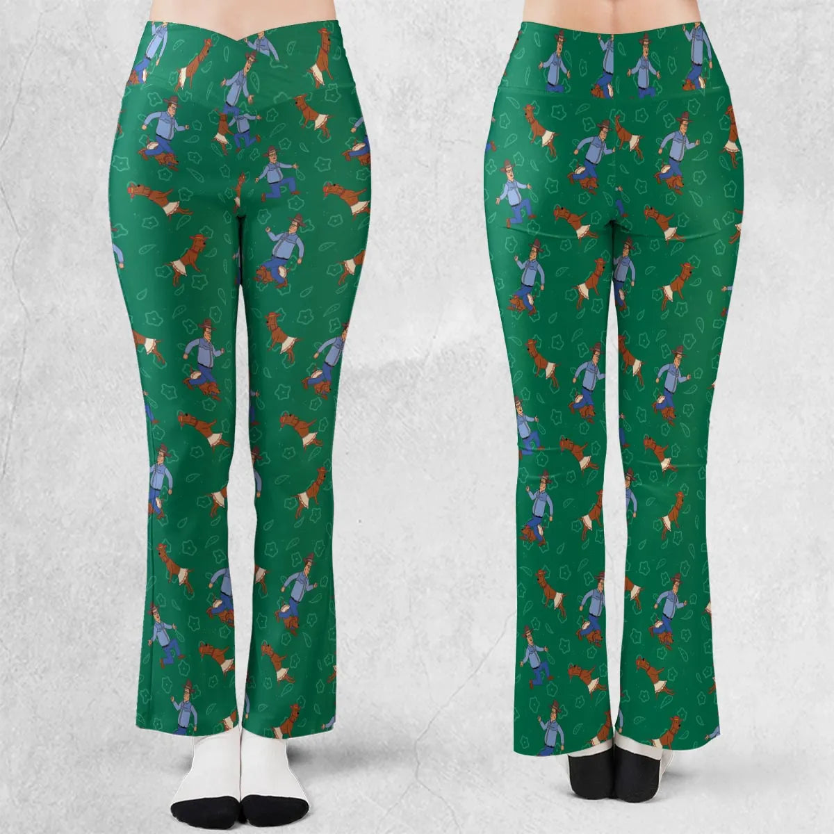 Hank Hill and Ladybird Dancing Flare Leggings