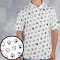 Super Mario Boo Pattern AOP Men/Women Polo Shirt