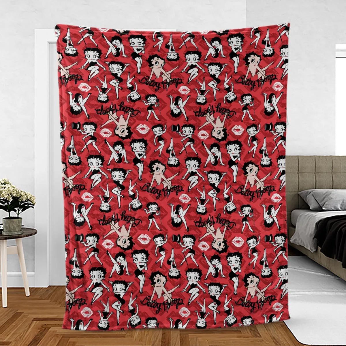 Betty Boop Singer Cartoon Sexy Fleece Blanket
